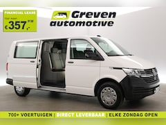 Volkswagen Transporter - 2.0 TDI L2H1 | DC | 6 Zits | Airco | Cruise | Carplay | 2xSchuifdeur | Trekhaak | Parkeers