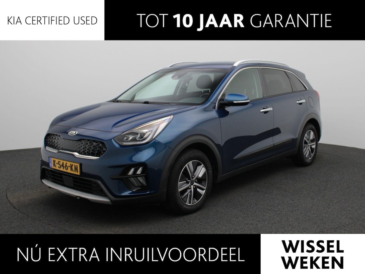 Kia Niro - 1.6 GDi Hybrid DynamicPlusLine | Navigatie | Stoel/Stuurverwarming | Cruise Control | Clim - AutoWereld.nl