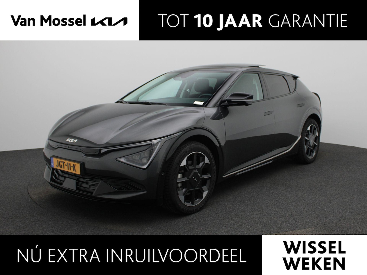 Kia EV6 - Plus Advanced 84 kWh | Panorama dak | Stuur- en stoelverwarming | Lederen bekleding | Navi - AutoWereld.nl