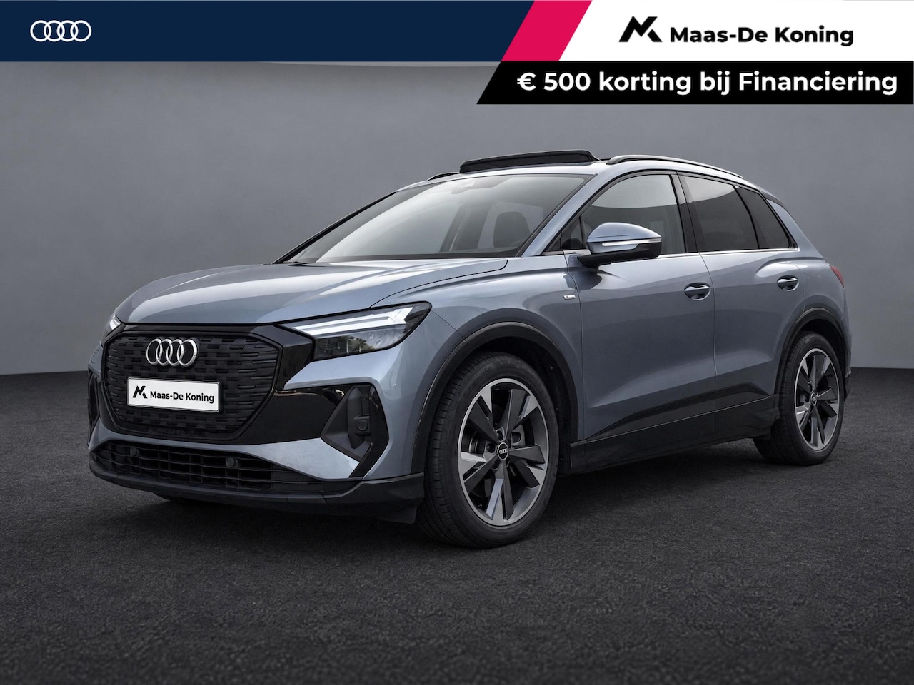 Audi Q4 e-tron - 40 S edition 77 kWh 204pk · Panoramadak · Camera · Keyless · Dodehoeksensor · Head-Up Disp - AutoWereld.nl