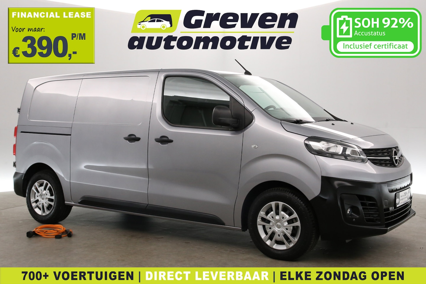 Opel Vivaro - Elektrisch 75 kWh L2H1 Long Range | Snelladen | SOH 92% | Airco | Cruise | 3 Zits | Parkee - AutoWereld.nl