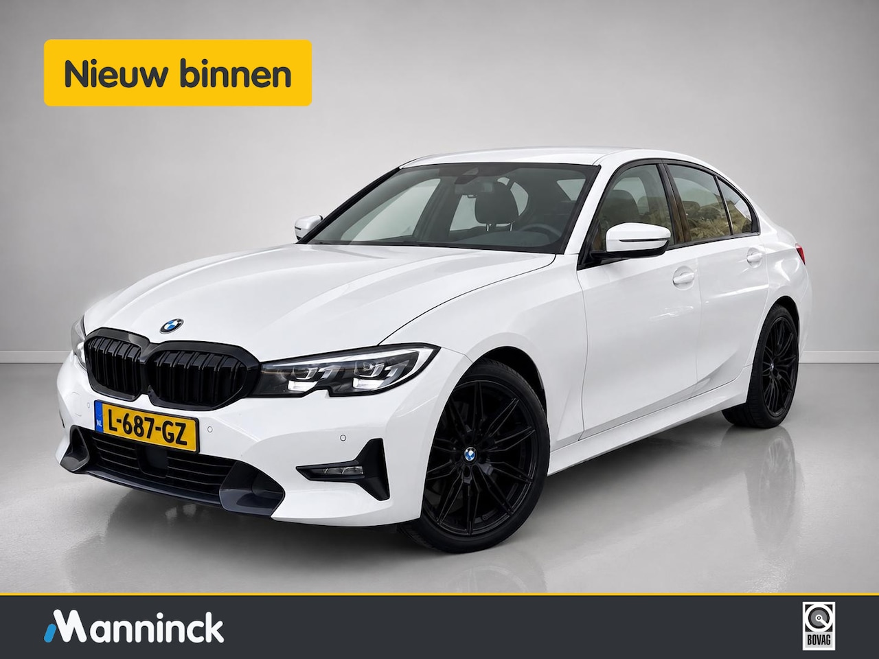 BMW 3-serie - 320i High Executive|M-Sport|Dealer OH| Sport Stoelen|Shadow Line|Safety Pack|Keyless| - AutoWereld.nl