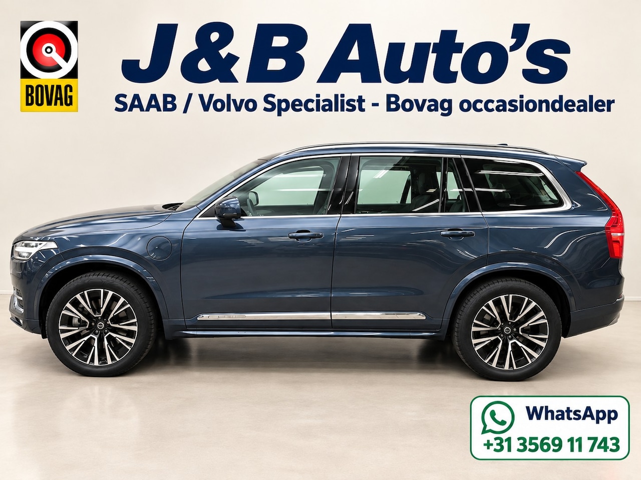 Volvo XC90 - 2.0 T8 Recharge AWD Ultimate Bright 7P Schuif/kantel dak Head UP - AutoWereld.nl