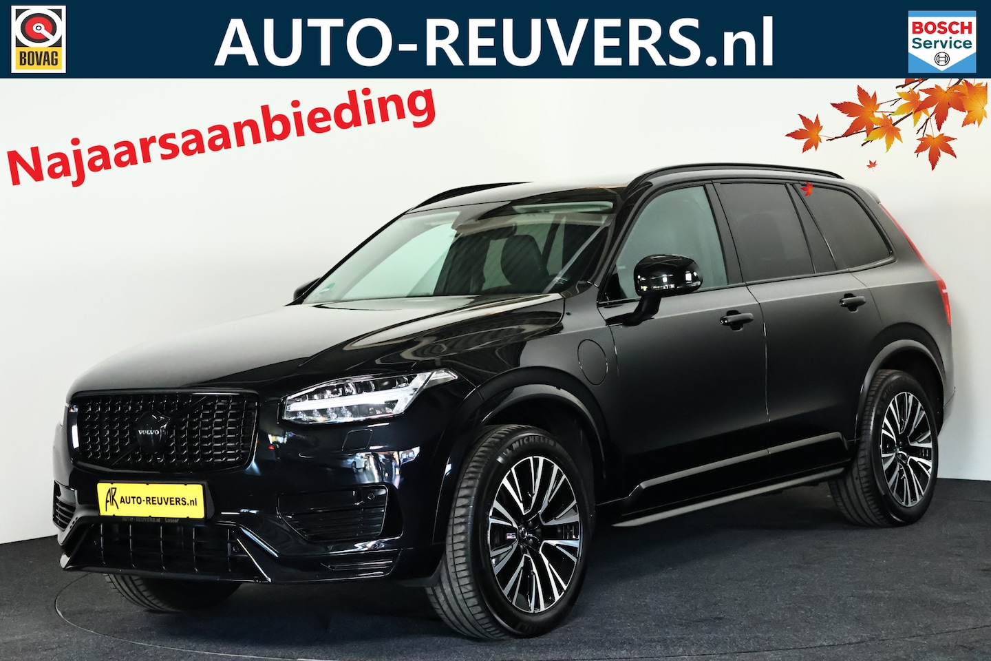 Volvo XC90 - 2.0 T8 Plug-in hybrid AWD Plus Dark 7p Navi / Leder / Carplay / H&K / Memory / 7-persoons - AutoWereld.nl
