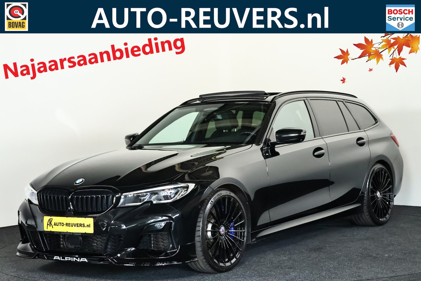 BMW Alpina - B3 Touring No 155 Navi / Leder / Pano / HUD / Carplay / LED / Trekhaak / 463 pk - AutoWereld.nl