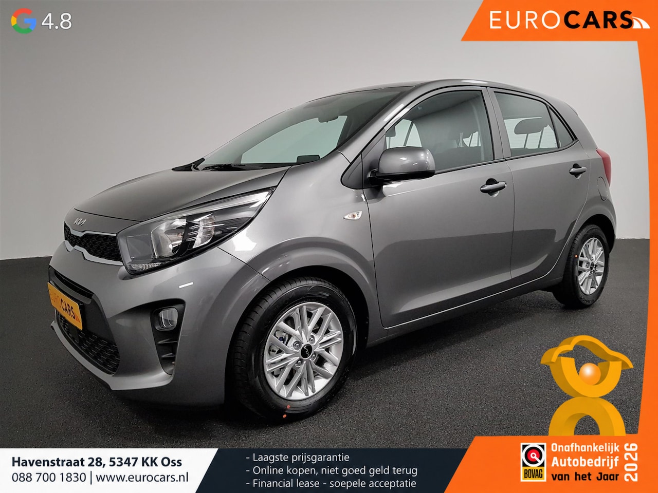 Kia Picanto - 1.0 DPi Automaat DynamicLine Navigatie Apple Carplay/Android Auto Airco Camera DAB Lichtme - AutoWereld.nl