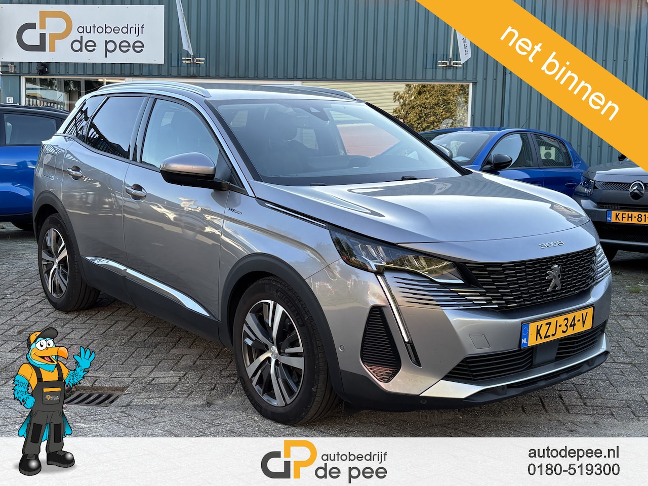Peugeot 3008 - 1.6 HYbrid 225 Allure GARANTIE/STOELVERW./SENS. V+A/CAM./CRUISE/CLIMA/CARPLAY/LICHTMETAAL - AutoWereld.nl