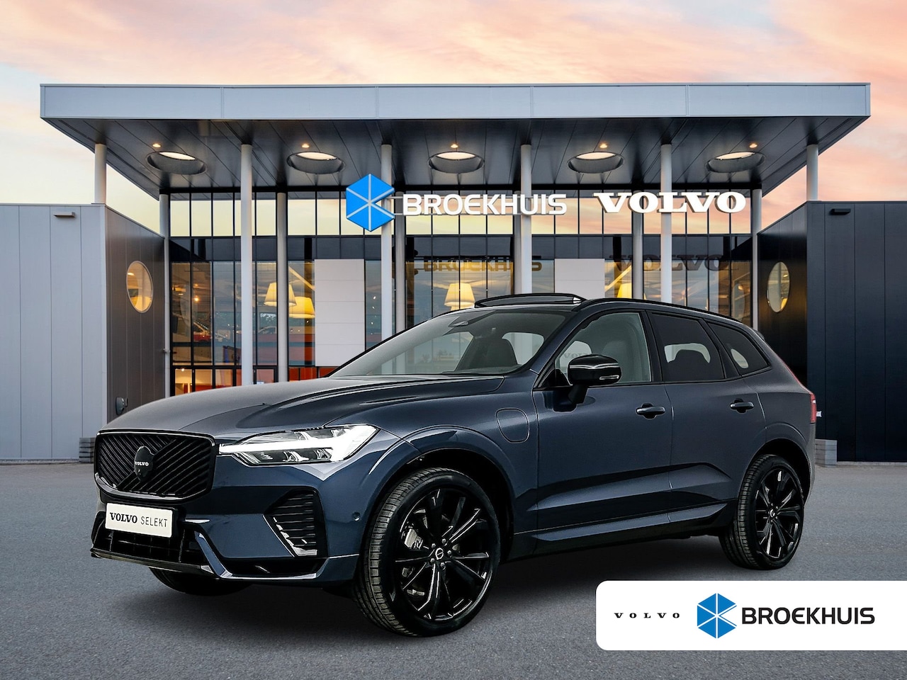Volvo XC60 - T6 Recharge Plus Black Edition | 21" | Luchtvering | Panoramadak | 360 Camera | Head-Up | - AutoWereld.nl