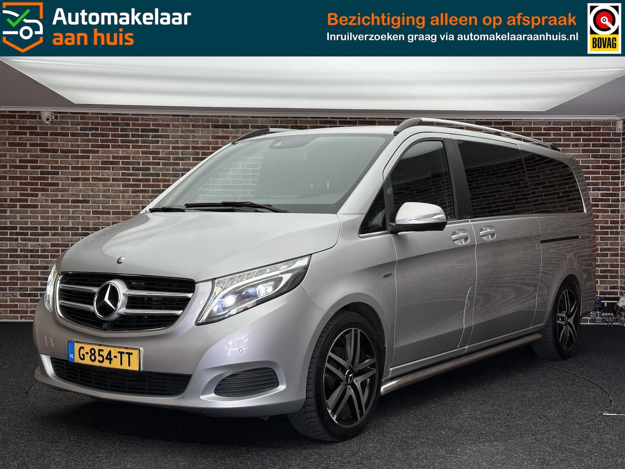 Mercedes-Benz V-klasse - 220d Extra Lang 8 persoons | LED| 360'| Dubbele elektrische schuifdeur| - AutoWereld.nl