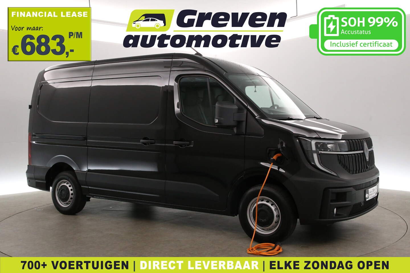 Renault Master E-Tech - 3,5t Long Range 87 kWh L2H2 | NIEUW | Snelladen | SOH 99% | Clima | Carplay | 2500kg Trekg - AutoWereld.nl