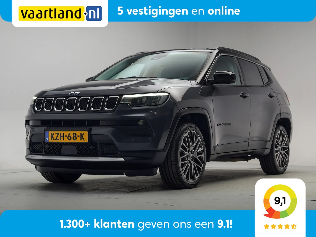 Jeep Compass - 4xe 190 Plug-in Hybrid Limited Aut. [ Adapt.cruise Navi Camera - AutoWereld.nl