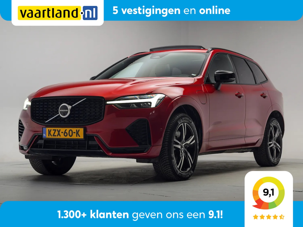 Volvo XC60 - 2.0 T6 AWD Recharge R-Design Facelift [ Panorama Leder Apple/Android Camera Navi ] - AutoWereld.nl