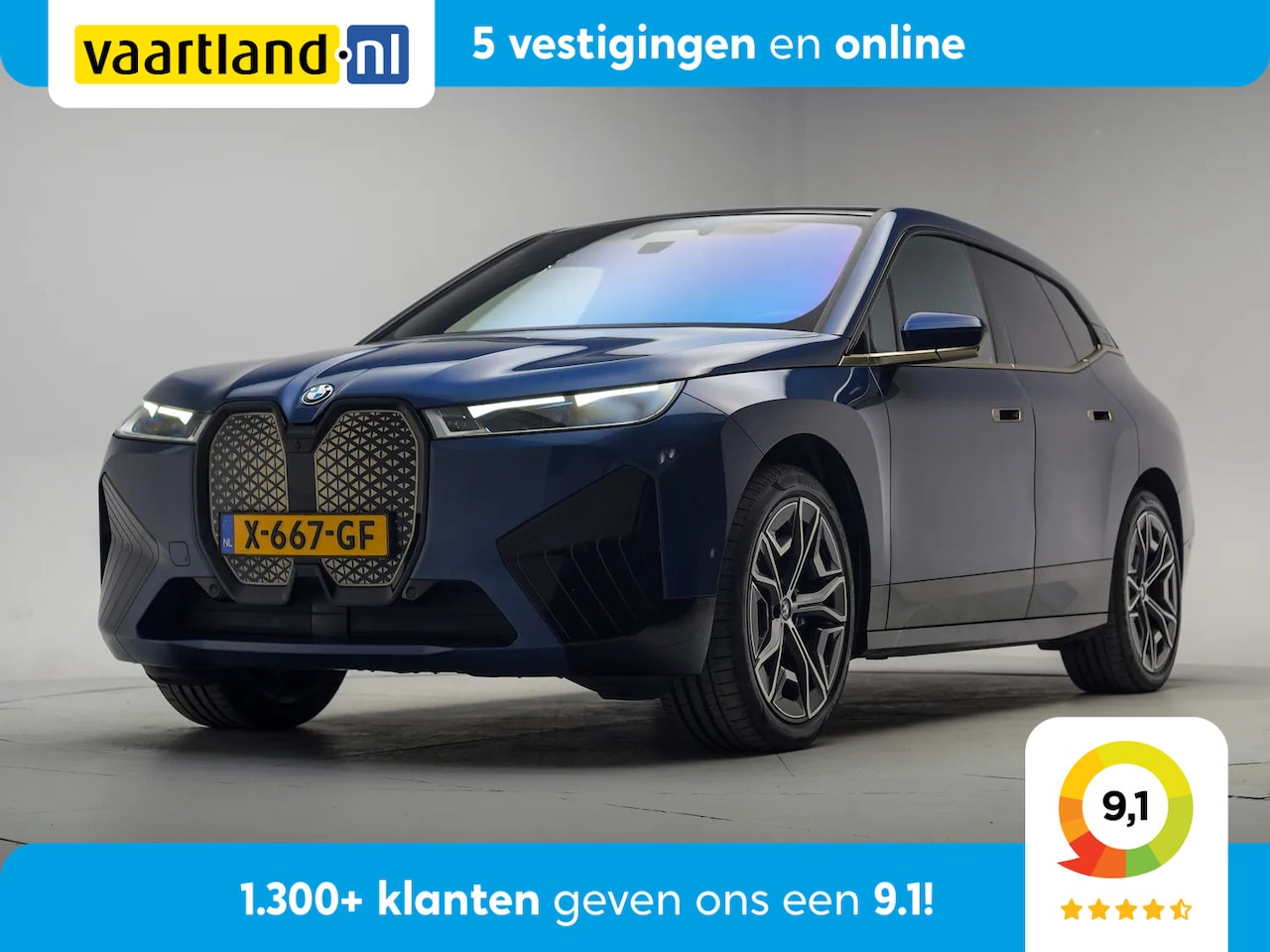BMW iX - xDrive50 High Executive 112 kWh [ Sportpakket Panorama Leder Harman/Kardon ] - AutoWereld.nl