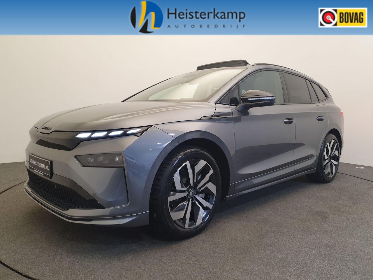 Skoda Enyaq iV - 85 Sportline 82 kWh 286pk Wegklapbare trekhaak, Panoramadak, Warmtepomp - AutoWereld.nl