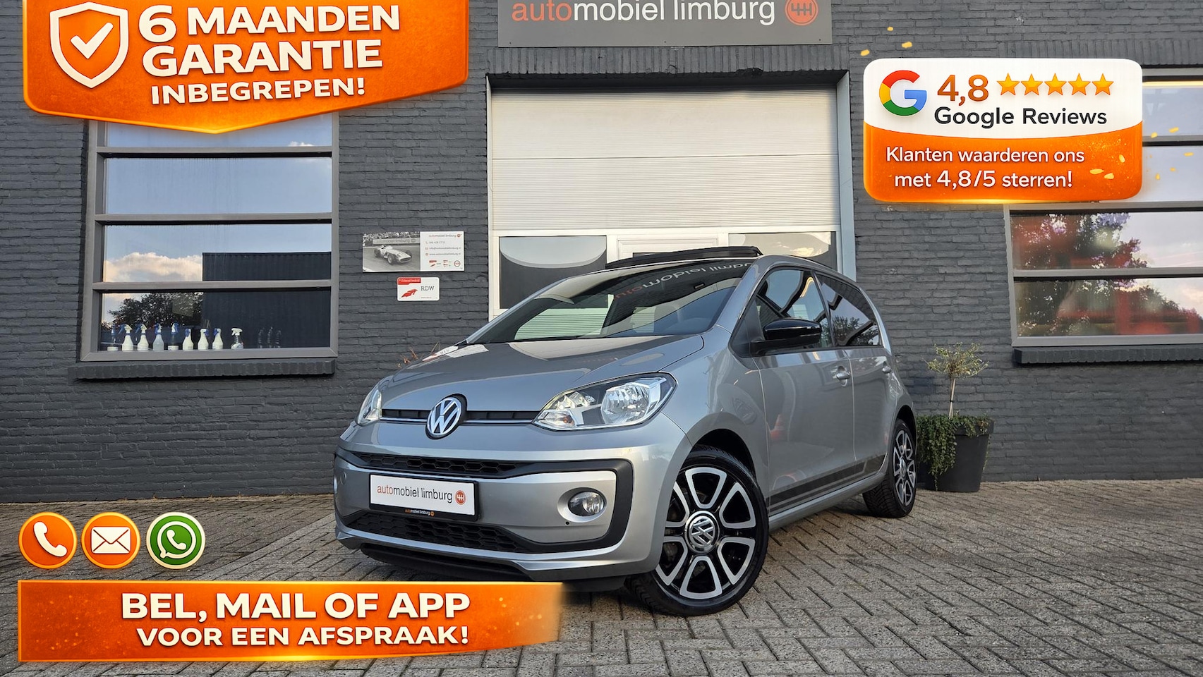 Volkswagen Up! - 1.0 BMT high up! | PANODAK | CRUISE CONTROL | CAMERA | VOLLEDIGE ONDERHOUDSHISTORIE - AutoWereld.nl