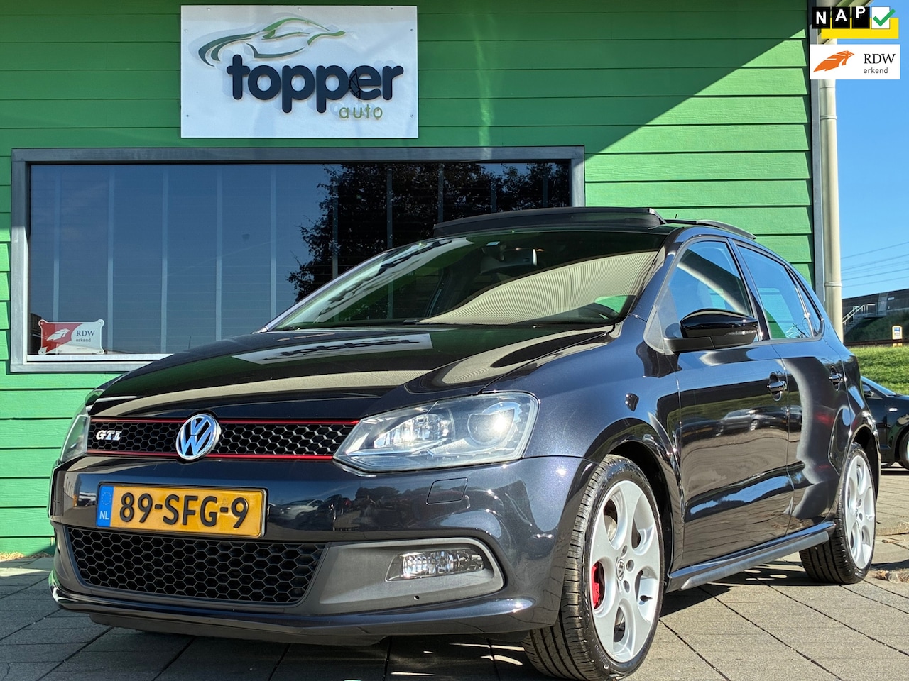 Volkswagen Polo - 1.4 TSI GTI|2e Eigenaar|Automaat|Schuif/Kanteldak|Navigatie|CruiseControl|Climatronic|PDC| - AutoWereld.nl