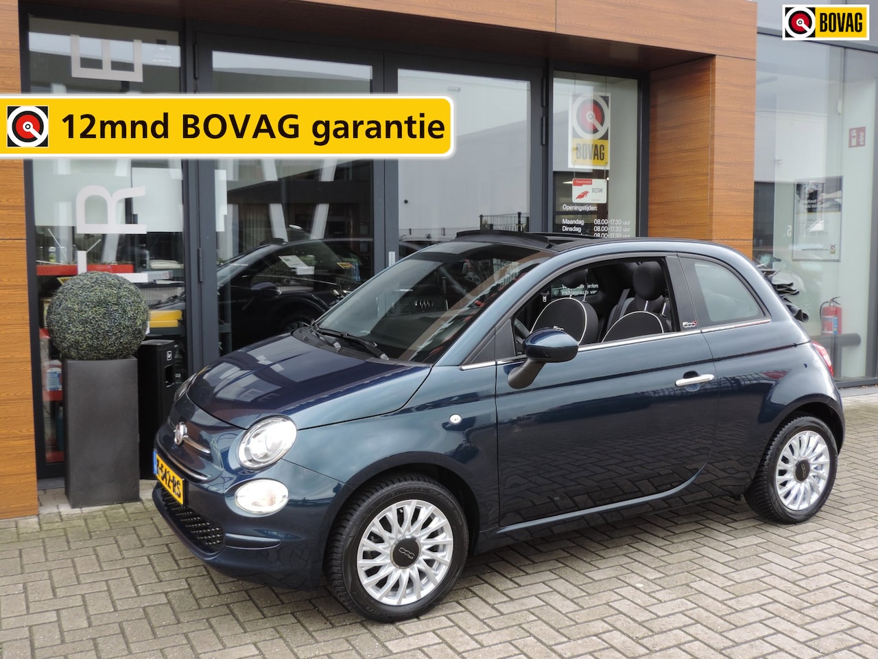 Fiat 500 C - 1.2 Star 26.000km | 4 cilinder | ECC | PDC | 15” Allseason | CarPlay | Cruise contr | Blue - AutoWereld.nl