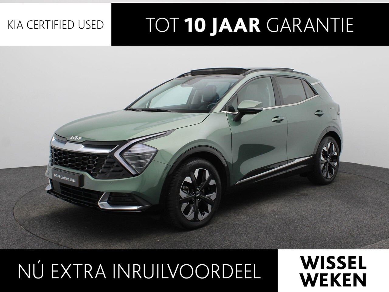 Kia Sportage - 1.6 T-GDi Plug-in Hybrid AWD DynamicPlusLine | Pano | All Seasons | Stoelstuur verwarming - AutoWereld.nl