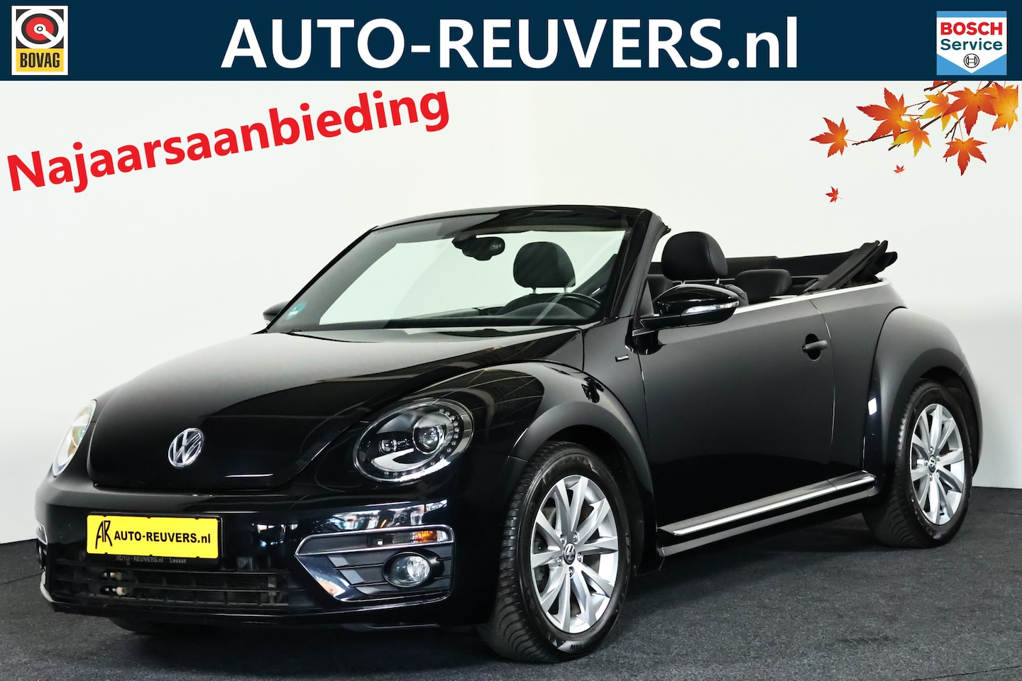 Volkswagen Beetle Cabriolet - 1.4 TSI Design BlueMotion Navi / Leder / Cruise / Fender / LMV / Xenon - AutoWereld.nl