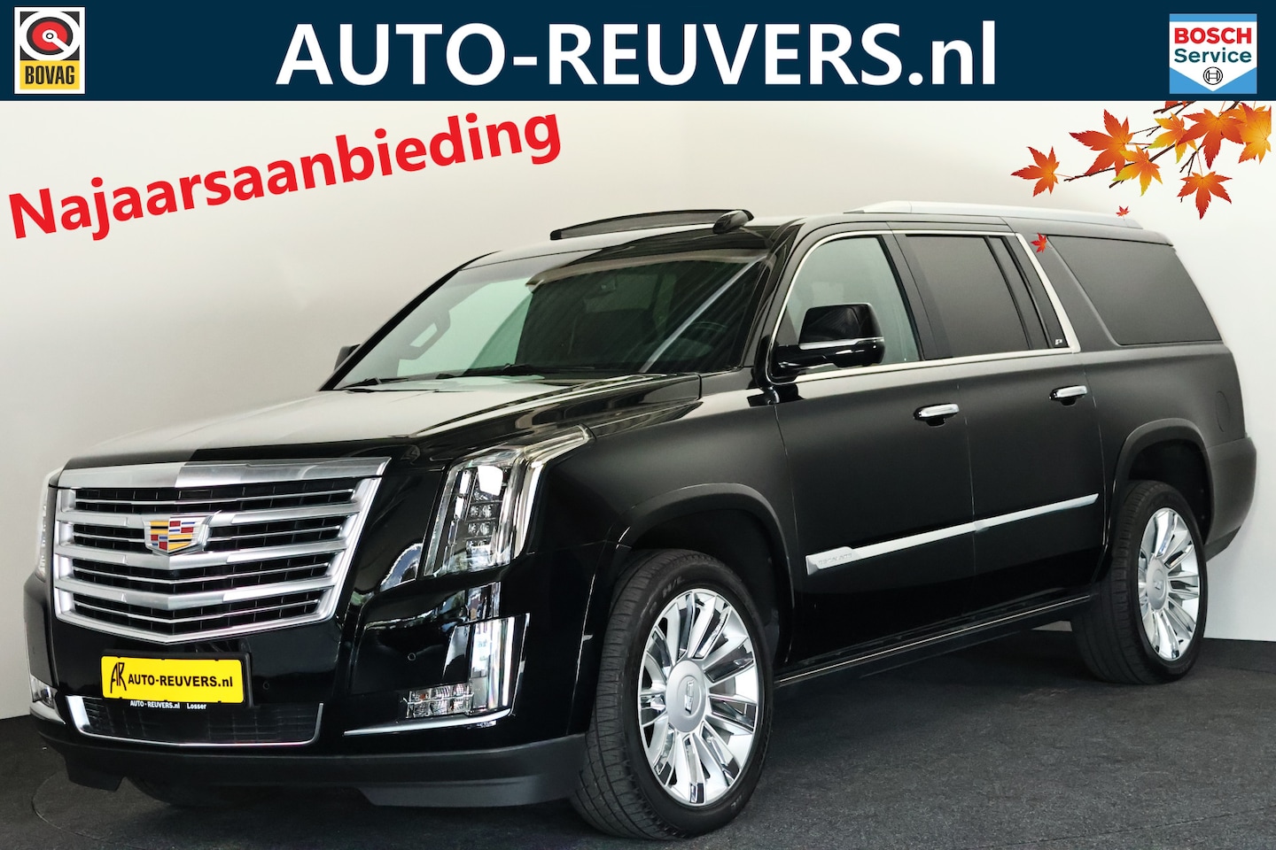 Cadillac Escalade - 6.2 V8 Platinum ESV Panonrama / Opendak / ACC / Koelkast / Camera / Treeplanken - AutoWereld.nl