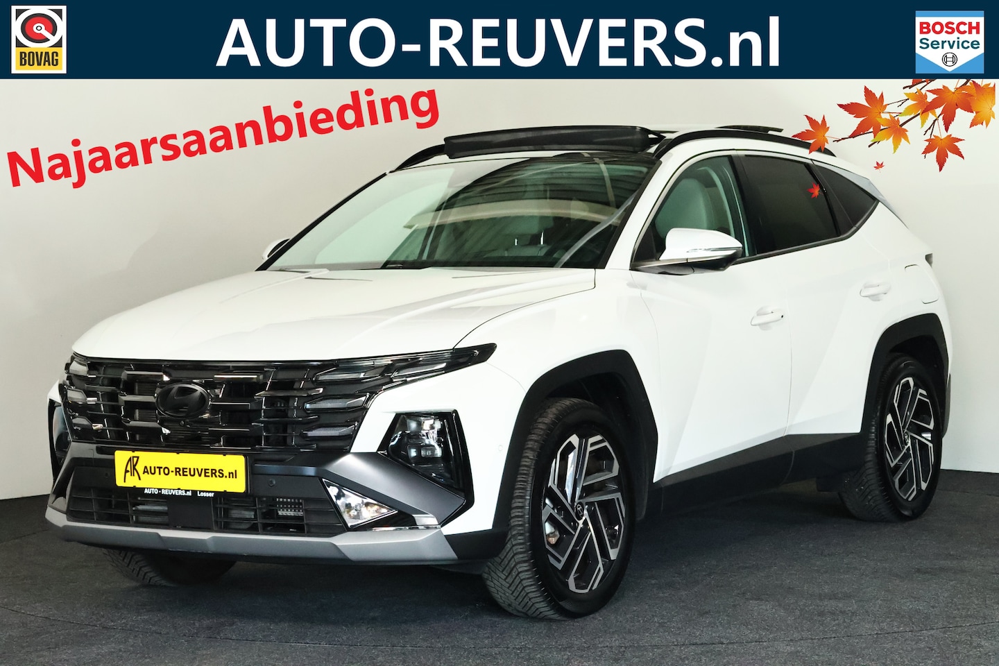 Hyundai Tucson - 1.6 T-GDI PHEV Premium Sky 4WD / Opendak / Leder / HUD / CarPlay - AutoWereld.nl
