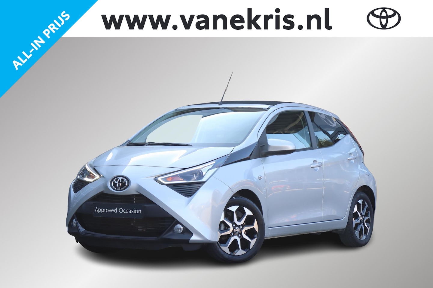 Toyota Aygo - 1.0 VVT-i x-clusiv 1.0 VVT-i x-clusiv, Cabrio dak , Apple Carplay/Android Auto - AutoWereld.nl