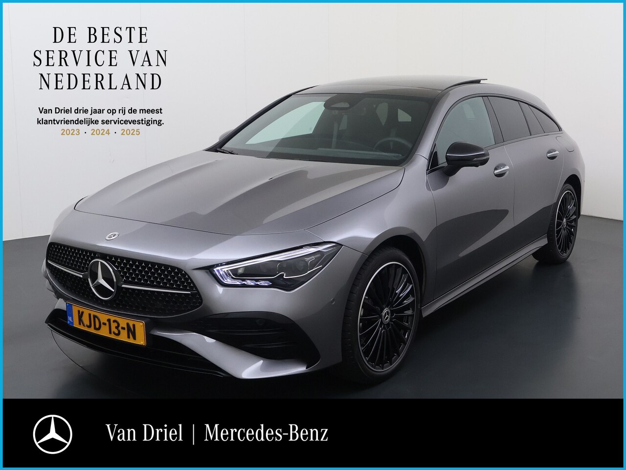 Mercedes-Benz CLA-klasse Shooting Brake - CLA 250 e Shooting Brake AMG line Night | Panorama 360 Distronic HUD Keyless Dodehoek - AutoWereld.nl