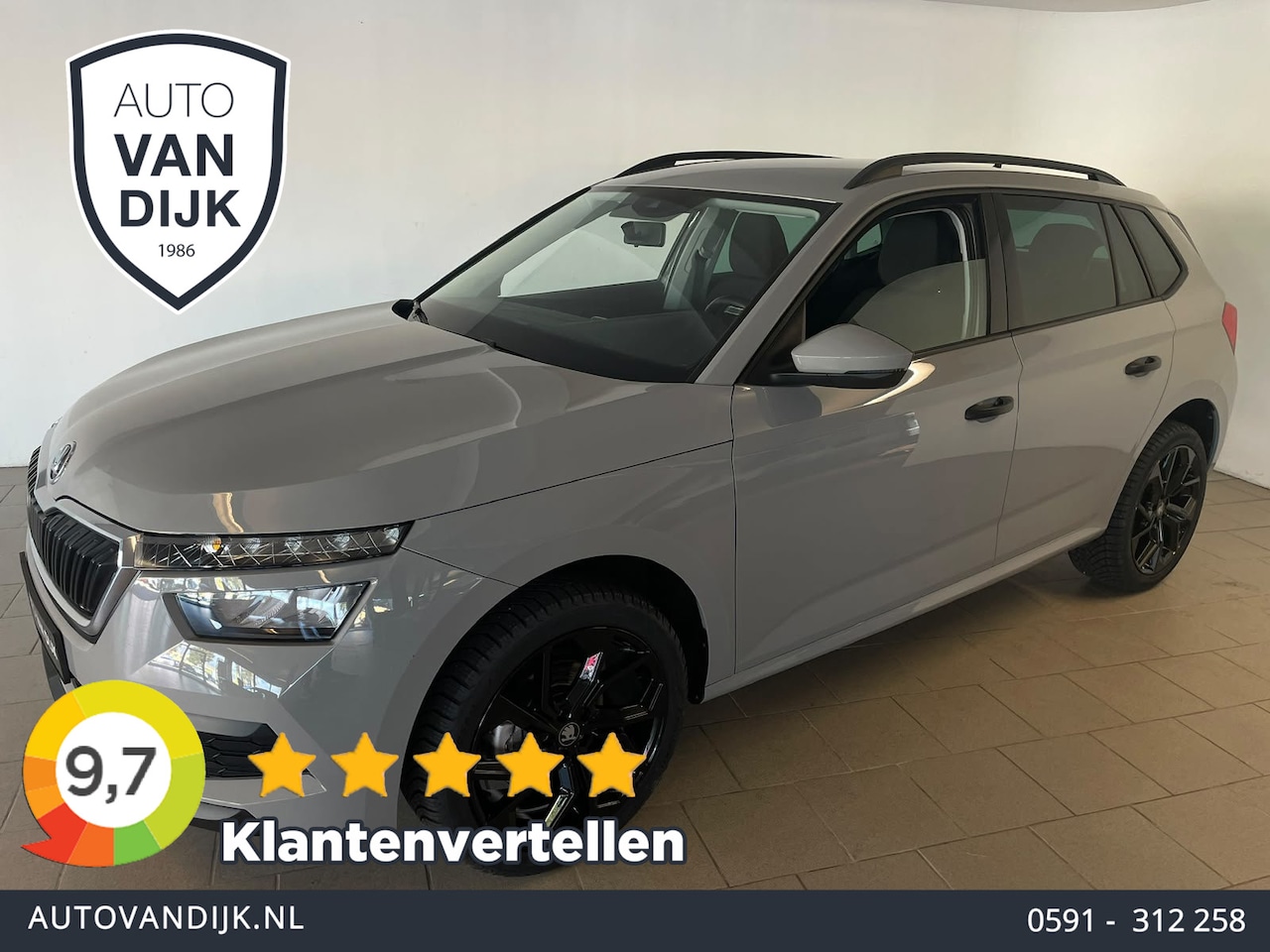 Skoda Kamiq - 1.0 TSI Active AIRCO CRUISE BLUETOOTH APPLE CARPLAY SCHERM VELGEN 18INCH PRIVACYGLAS NIEUW - AutoWereld.nl