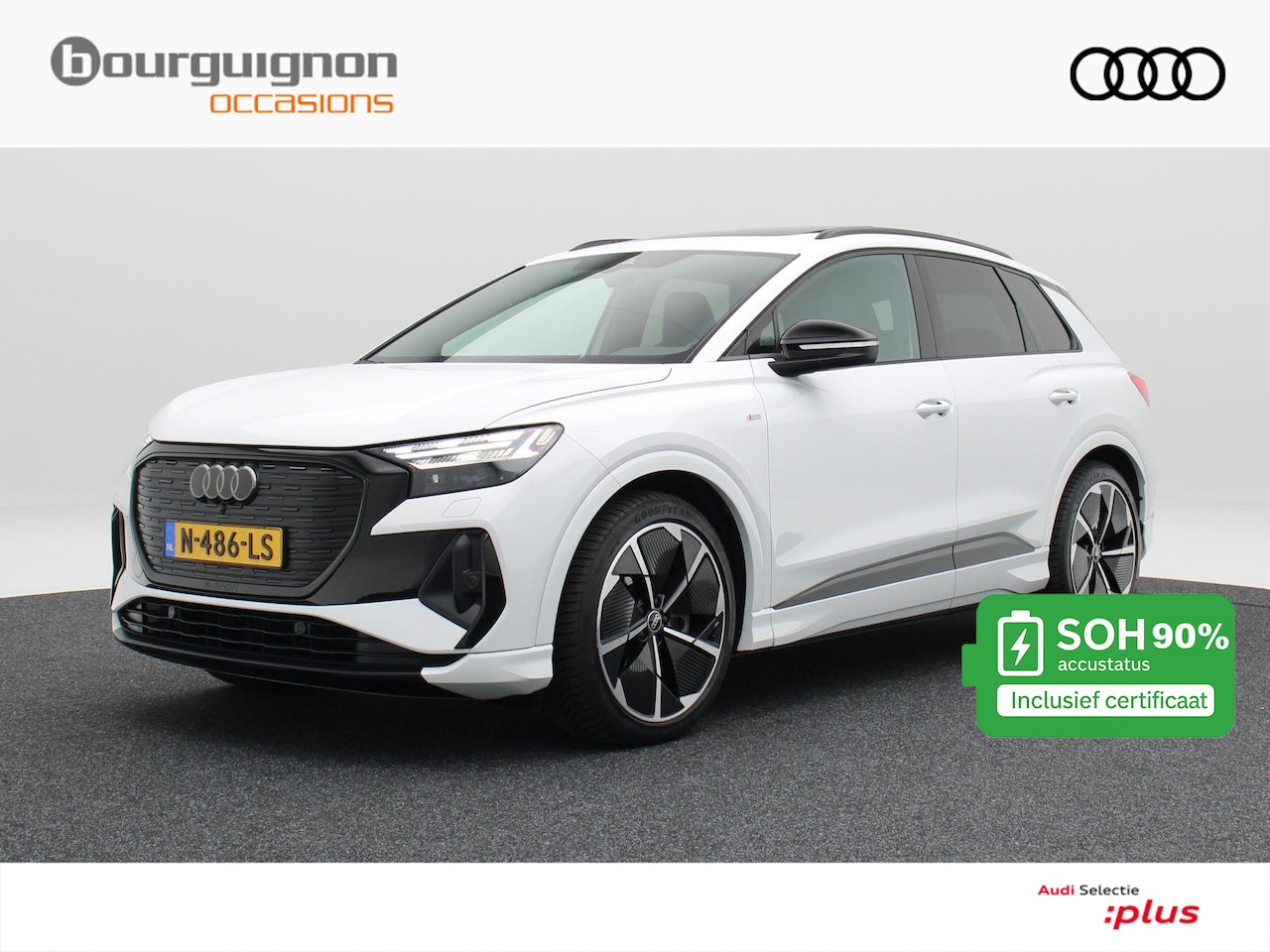 Audi Q4 e-tron - 40 Launch edition S Competition 77 kWh 204 Pk | Stoelverwarming | Panorama dak | Adaptive - AutoWereld.nl