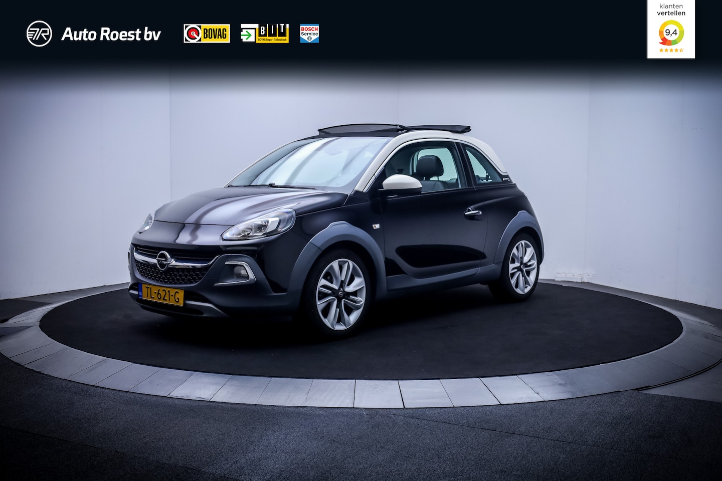 Opel ADAM - 1.0 Turbo Rocks Online Edition VOUWDAK | STUUR+STOELVERW | CARPLAY | DAB | CLIMA | CRUISE - AutoWereld.nl