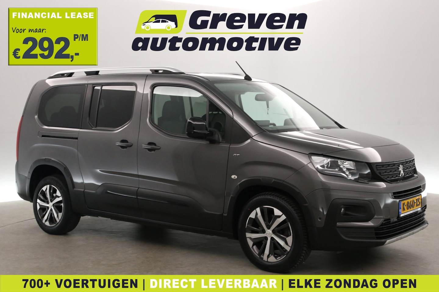 Peugeot Partner MPV - Rifter 1.2 Puretech L2 GT 7 Persoons 131PK | Automaat | Clima | Camera | Cruise | 2xSchuif - AutoWereld.nl