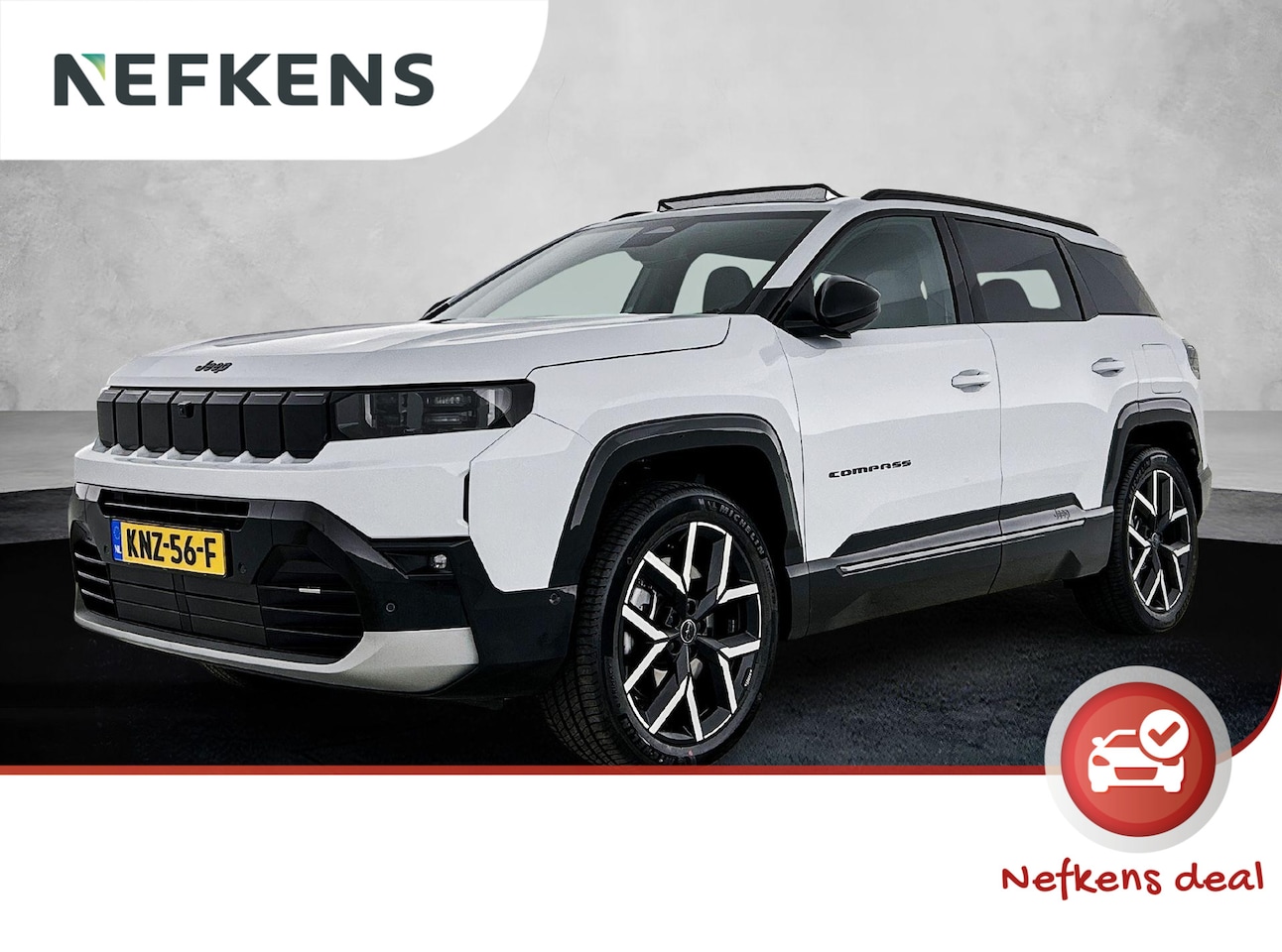 Jeep Compass - 1.6 e-Hybrid Plug-In First Edition Panorama dak | 360 Camera | massagestoelen + ventilatie - AutoWereld.nl