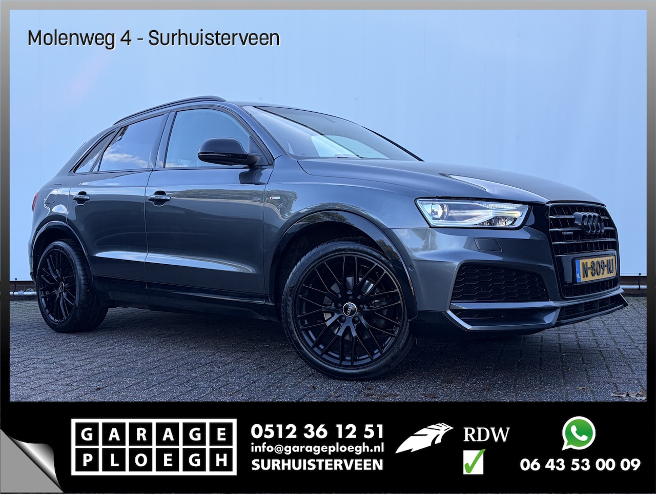 Audi Q3 - 2.0 TFSI quattro Design S-Line Aut Trekhaak Leer Sportzetels Led Pdc 19Inch Uitstraling! - AutoWereld.nl