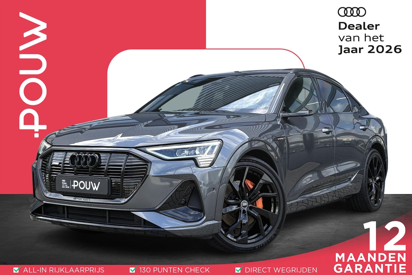 Audi e-tron Sportback - 55 408pk quattro S edition 95 kWh | Panoramadak | 22 inch velgen | Head-up Display | Virtu - AutoWereld.nl