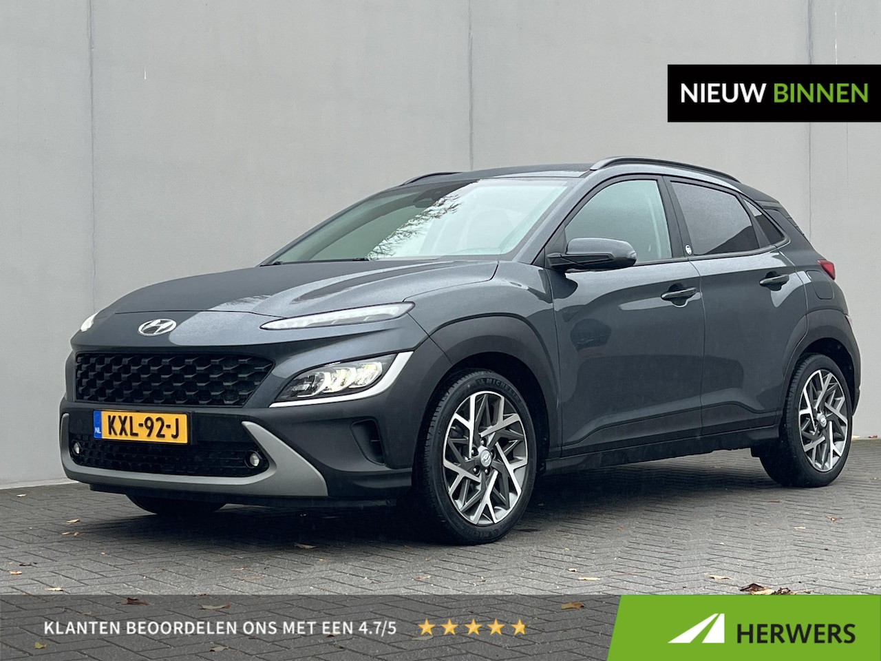 Hyundai Kona - 1.6 GDI HEV Comfort Smart / Dealer onderhouden / Fabrieksgarantie tot 03-2027 / Navigatie - AutoWereld.nl