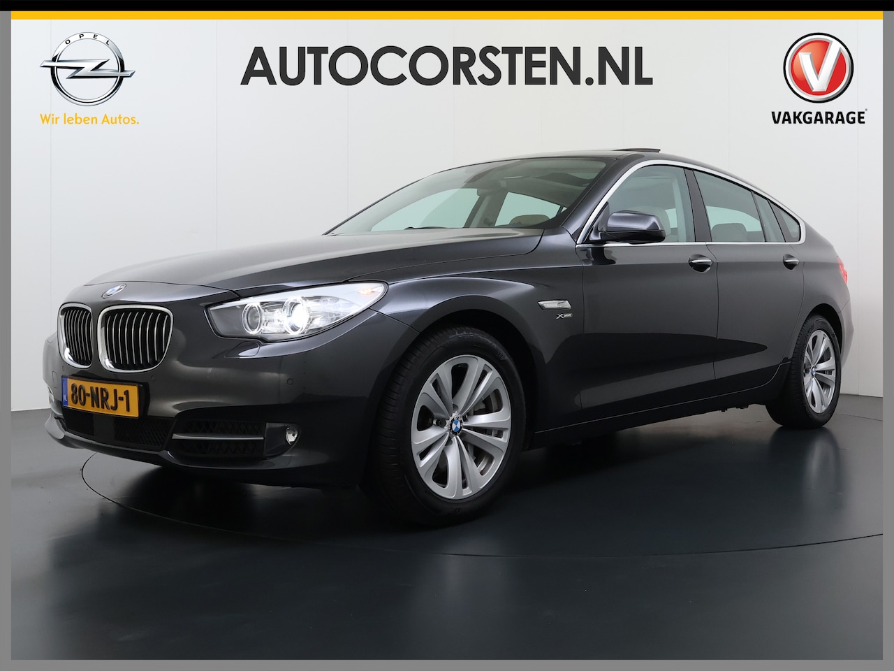 BMW 5-serie Gran Turismo - 535xi 306PK Automaat Panoramadak Leder X-Drive AWD Adap.Cruise Camera Navi 4 Zone Ecc Head - AutoWereld.nl
