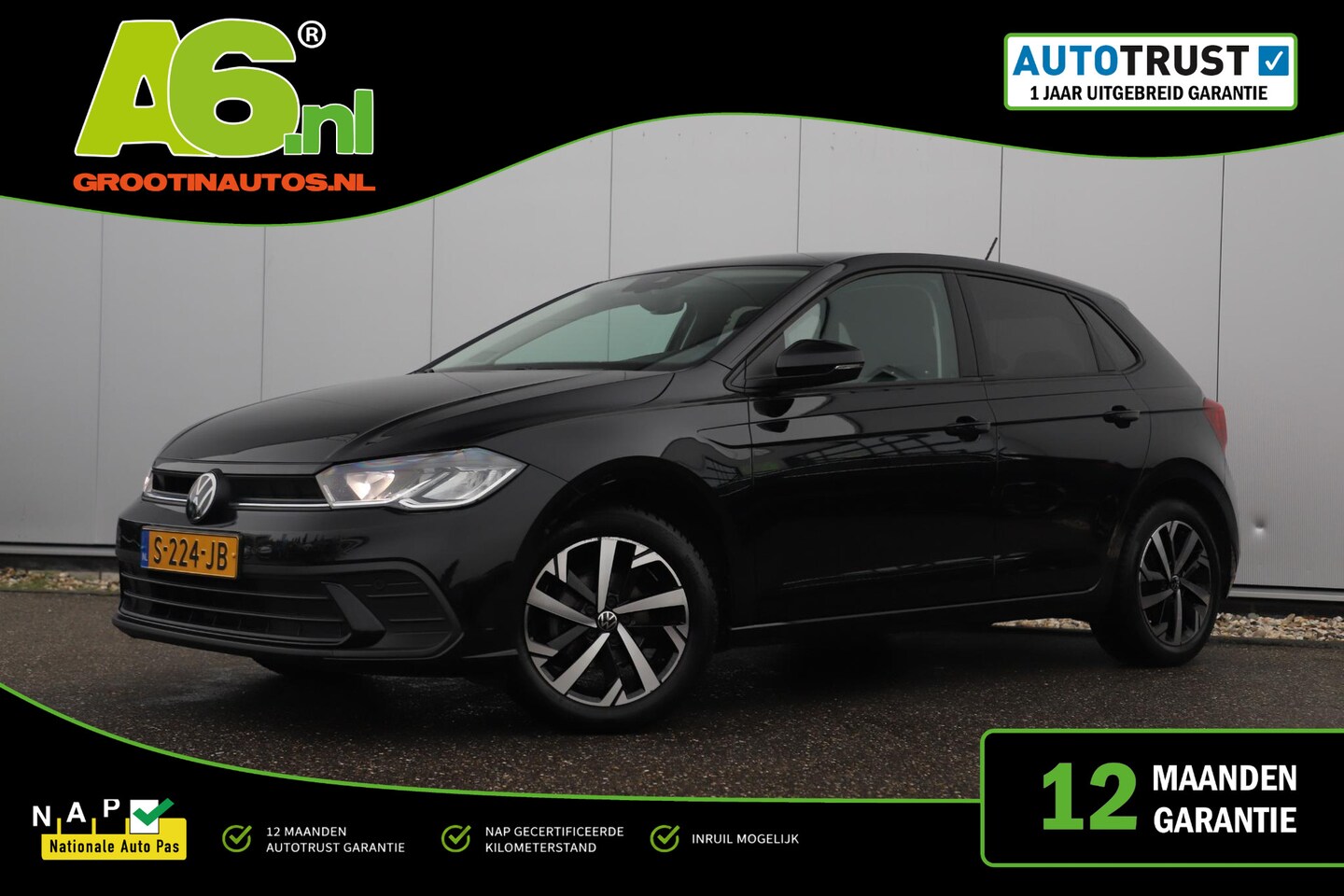 Volkswagen Polo - 1.0 TSI Life 95PK LMV LED Virtual Carplay Android Navigatie Airco Adaptive Cruise Parkeers - AutoWereld.nl