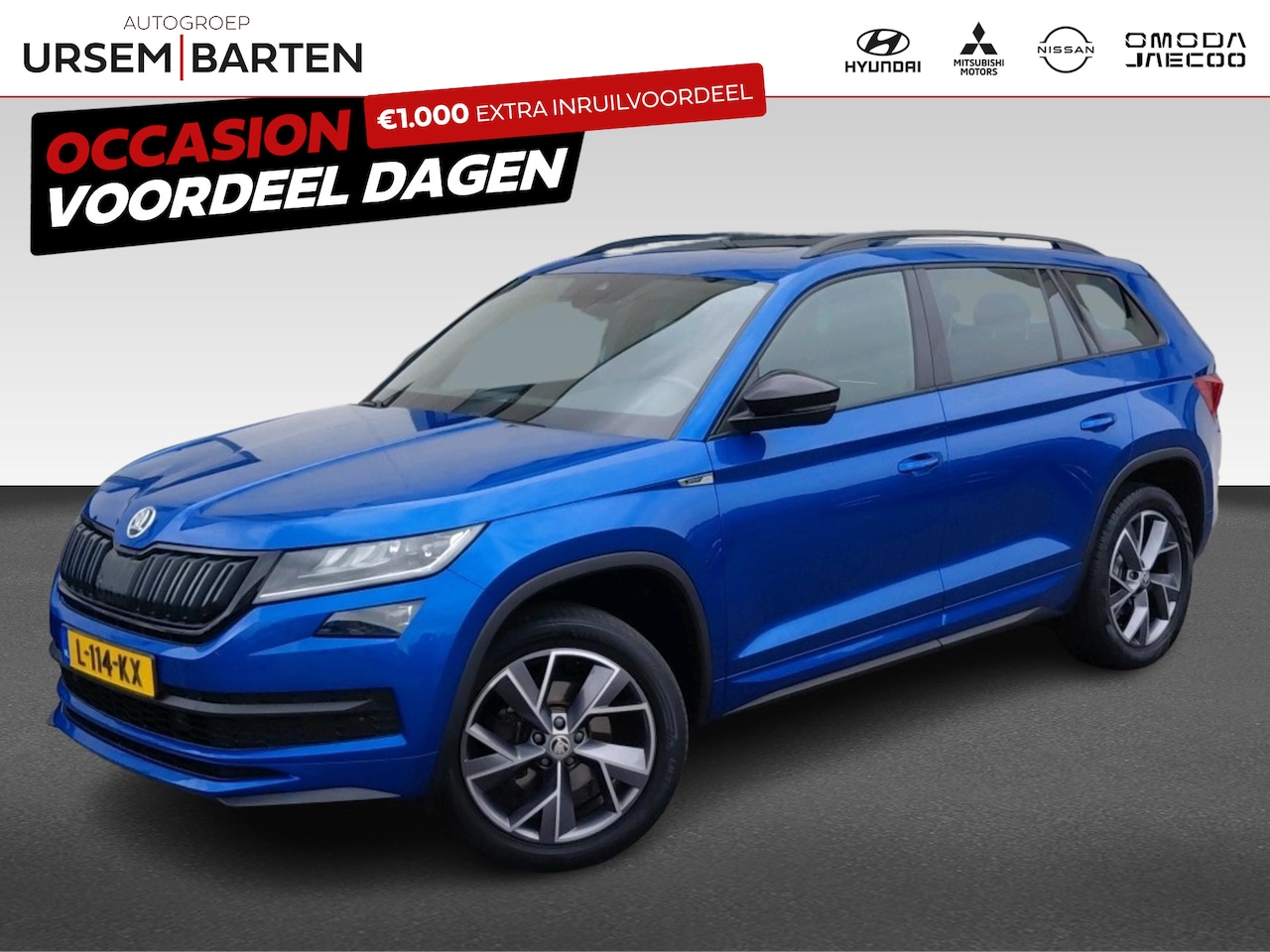 Skoda Kodiaq - 1.5 TSI Sportline Business | Dakrails | Draadloze telefoonlader | Navigatiesysteem full ma - AutoWereld.nl