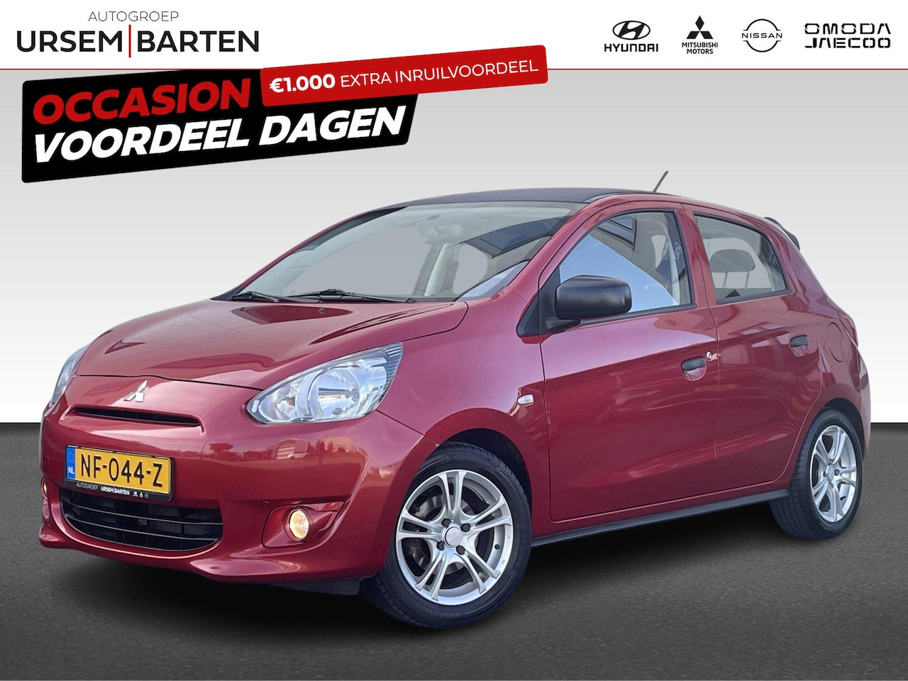 Mitsubishi Space Star - 1.0 Intense | Achterbank in delen neerklapbaar | Alarm klasse 1(startblokkering) | Bestuur - AutoWereld.nl