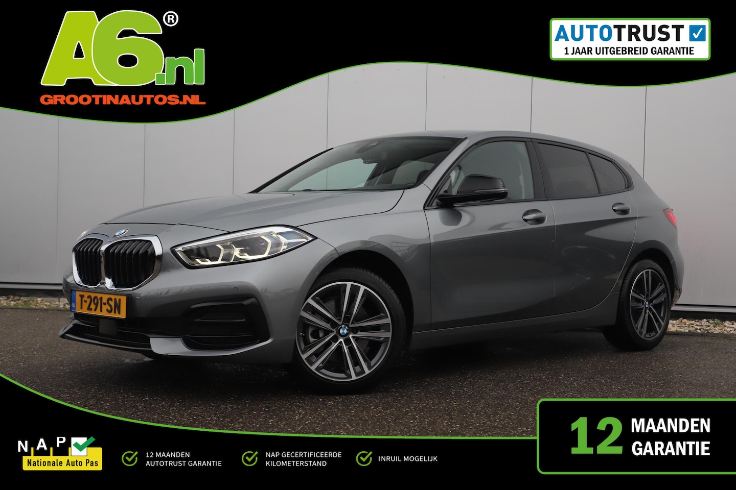BMW 1-serie - 118i Automaat LMV Sportstoelen Half Leder Virtual Cockpit Navigatie Draadloos Carplay Sfee - AutoWereld.nl