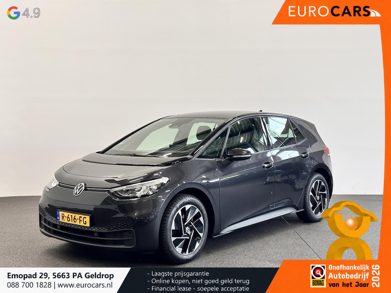 Volkswagen ID.3 - Pro 58 kWh SOH 91% Airco ECC Navi Carplay Adaptive Cruise Control 18" LM Velgen East Derry - AutoWereld.nl