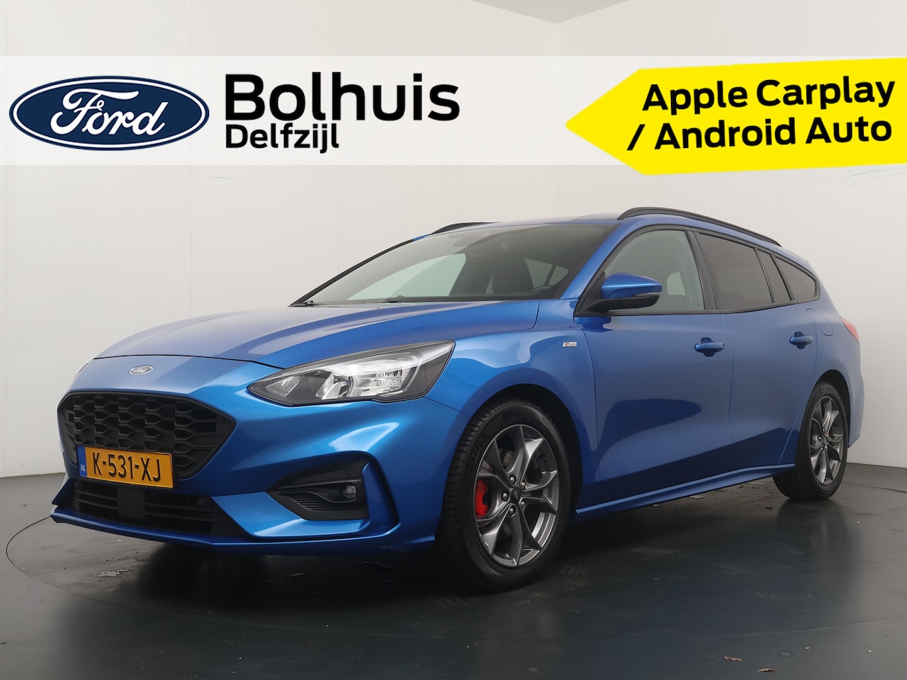 Ford Focus Wagon - EcoBoost Hybrid 125 pk ST Line X | Camera | El. a. klep | LED | Keyless entry | Navi | Cli - AutoWereld.nl