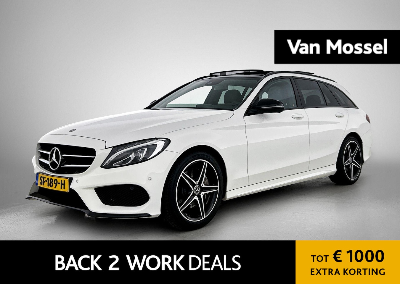 Mercedes-Benz C-klasse Estate - 180 Sport Edition Premium Plus AMG Styling | Automaat | Panoramadak | Achteruitrijcamera | - AutoWereld.nl
