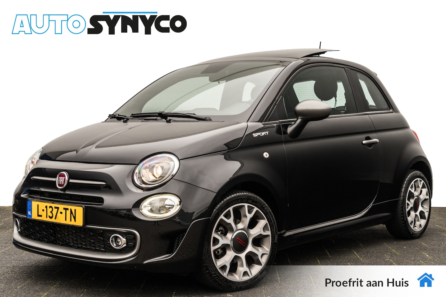 Fiat 500 - 1.0 Hybrid Sport | Panoramadak | 34.079 Km! | Sportstoelen | PDC | Cruise Control - AutoWereld.nl