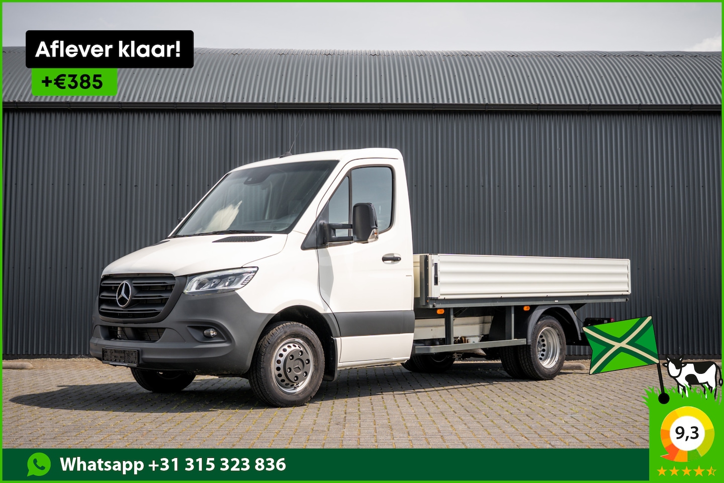 Mercedes-Benz Sprinter - 519 CDI | 190PK | Automaat | Nieuw | Luchtvering | LED | Cruise | Carplay | Mbux | Navi | - AutoWereld.nl