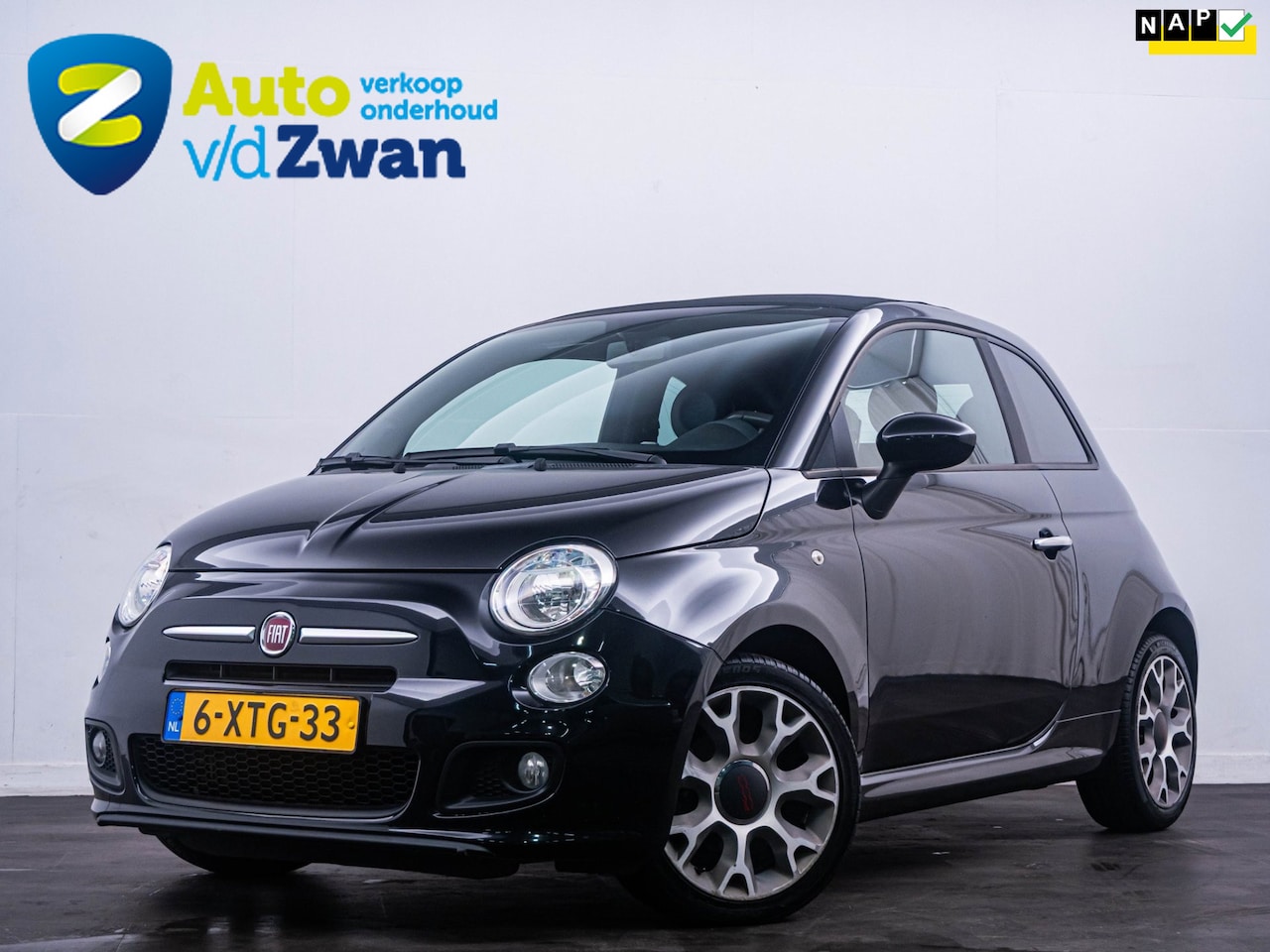 Fiat 500 C - 0.9 TwinAir Turbo 500S 'Automaat' PDC|Clima! - AutoWereld.nl