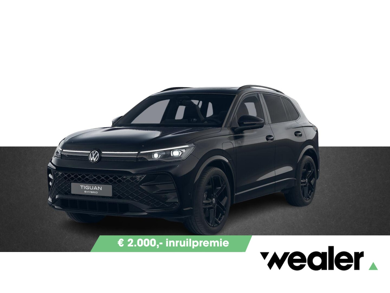Volkswagen Tiguan - R-Line Edition 1.5 eHybrid 150 kW / 204 PK SUV DSG | Black Style | Panoramadak | Trekhaak - AutoWereld.nl