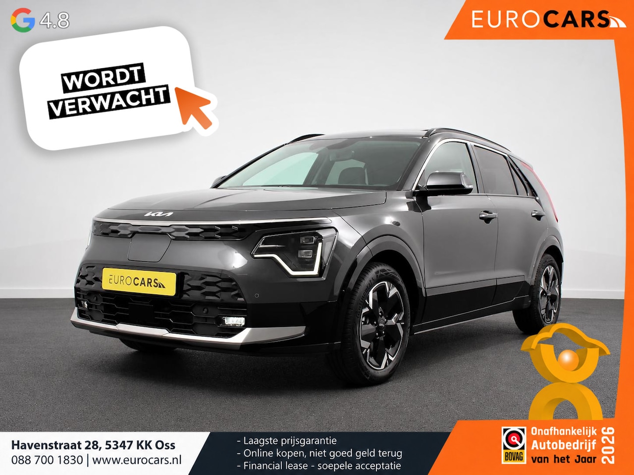 Kia Niro EV - DynamicPlusLine 64.8 kWh Nieuw Model! Navigatie Half Leder Schuif-kantel dak Electrisch b - AutoWereld.nl