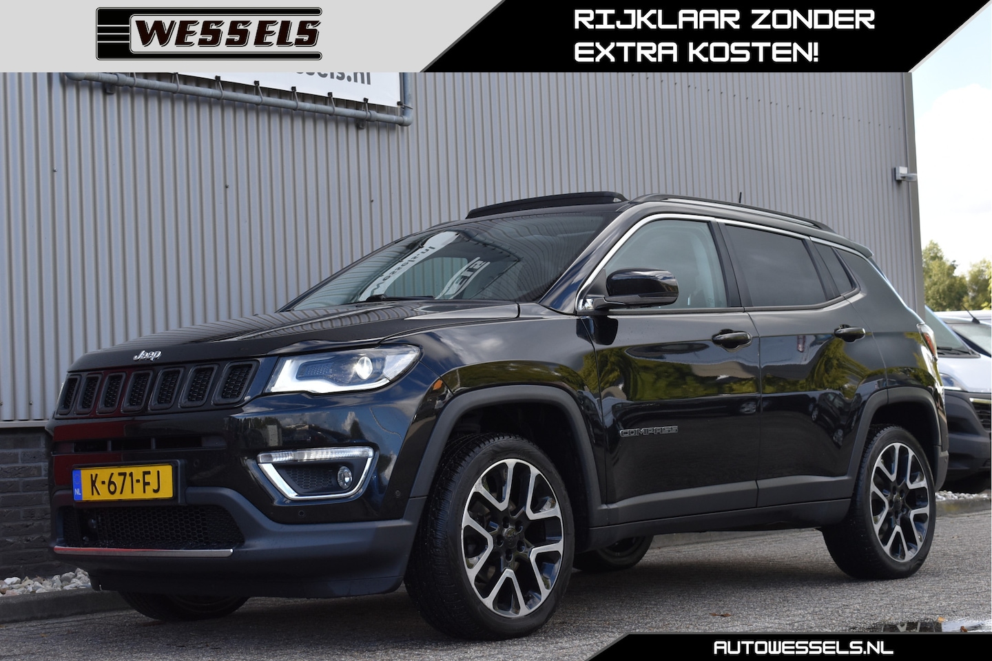 Jeep Compass - 1.4 MultiAir Opening Edition 4x4 Panorama, Camera, Adaptive cruise, Trekhaak, Stoel/stuurv - AutoWereld.nl