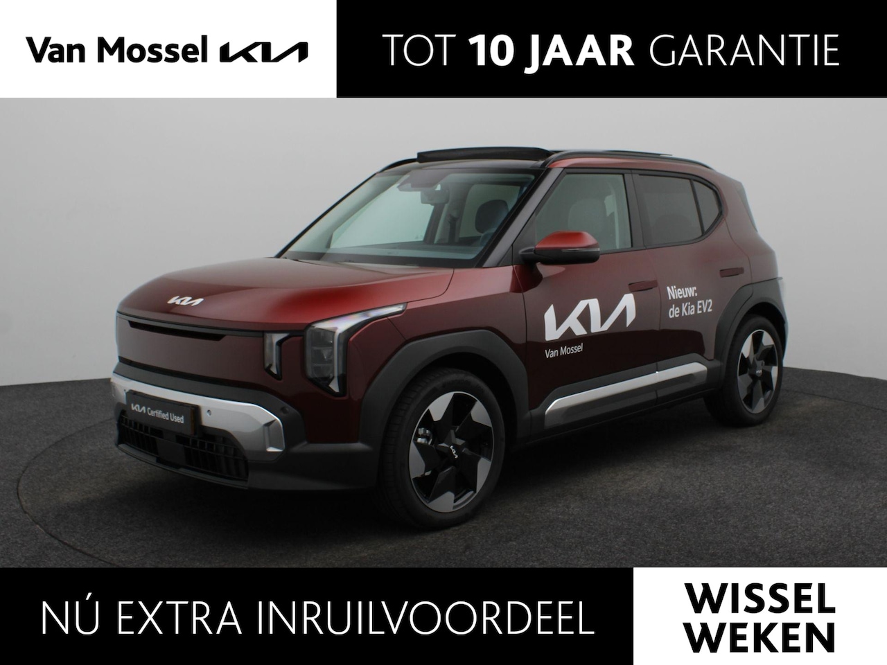 Kia EV2 - Plus Advanced 42.2 kWh | Panoramadak | Stoel-Stuurverwarming | Harman&Kardon | Elek. Bestu - AutoWereld.nl